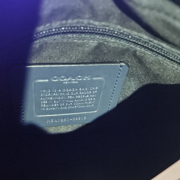 Coach Men's Navy and Light Gray Cross Body Or Belt Bag - Picture 5 of 5